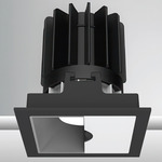 Luca 2.7 inch Square Wall Wash Downlight with Trim - Black / Haze