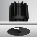 Luca 2.7 inch Round Static White Trimless Wall Wash Downlight - Black