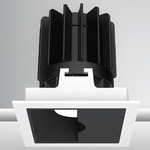 Luca 2.7 inch Square Wall Wash Downlight with Trim - White / Black