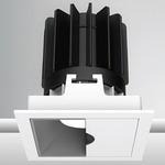 Luca 2.7 inch Square Wall Wash Downlight with Trim - White / Haze