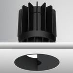 Luca 2.7 inch Round TruColor RGBTW 24V Trimless Wall Wash - Black
