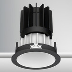 Luca 2.7 inch Round DALI/DMX RGBTW 48V Downlight with Trim - Black / White
