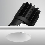 Luca 2.7 inch Round DALI/DMX RGBTW 48V Trimless Downlight - White