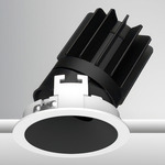 Luca 2.7 inch Round DALI/DMX RGBTW 48V Downlight with Trim - White / Black