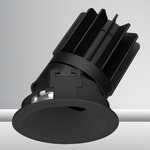 Luca 2.7 inch Round DALI/DMX RGBTW 48V Downlight with Trim - Black / Black