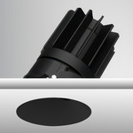 Luca 2.7 inch Round DALI/DMX RGBTW 48V Trimless Downlight - Black