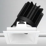 Luca 2.7 inch Square DALI/DMX RGBTW 48V Downlight with Trim - White / White