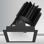 Luca 2.7 inch Square DALI/DMX RGBTW 48V Downlight with Trim - Black / White