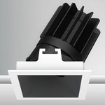Luca 2.7 inch Square DALI/DMX RGBTW 48V Downlight with Trim - White / Black