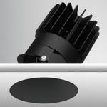 Luca 3.5 inch Round DALI/DMX RGBTW 48V Trimless Downlight - Black