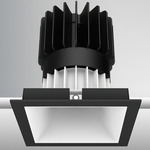 Luca 3.5 inch Square DALI/DMX RGBTW 48V Downlight with Trim - Black / White
