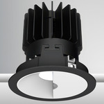 Luca 3.5 inch Round DALI/DMX RGBTW 48V Wall Wash with Trim - Black / White