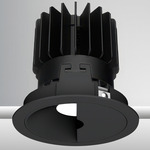 Luca 3.5 inch Round DALI/DMX RGBTW 48V Wall Wash with Trim - Black / Black