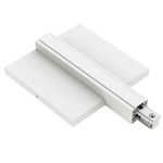 TS24M 2-Circuit Magnetic Track End Power Feed - White