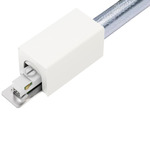 TS24M 2-Circuit Magnetic Track Conduit End Power Feed - White