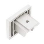 TS24M 2-Circuit Magnetic Track End Caps - White