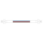 Trutrack Trim Magnetic 2-Circuit Recessed Track Power Jumper - White