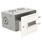 DIY TruCurve 1 Straight Run End Feed Power Channel Connector - White