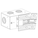 DIY TruCurve 1 Flexible Channel End Feed Power Connector - White