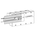 TruLine .5A End Power Connector with WiZ Pro Bridgebox/J-Box - White