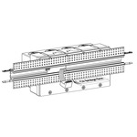 TruLine 1A Single Center Feed Power Connector/Bridgebox - White