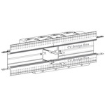 TruLine 1.6A Dual Center Feed Power Connector/Bridgebox - White