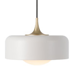 Pensee Large Pendant - Matte White / Matte Opal