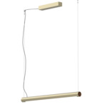 Turner Linear Pendant - Champagne Gold / Walnut