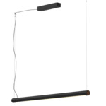 Turner Linear Pendant - Matte Black / Walnut