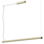 Turner Linear Pendant - Champagne Gold / Walnut