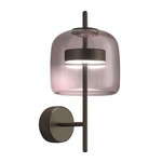 Jube Wall Sconce - Matte Black / Amethyst