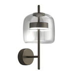 Jube Wall Sconce - Matte Black / Crystal