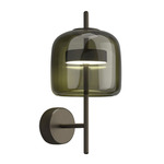 Jube Wall Sconce - Matte Black / Antique Green