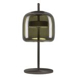 Jube Table Lamp - Matte Black / Antique Green