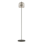 Jube Floor Lamp - Matte Black / Smoky