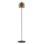 Jube Floor Lamp - Matte Black / Burnt Earth