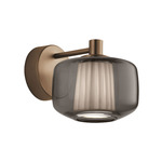 Plisse Wall Sconce - Matte Bronze / Smoky / Ivory Plisse