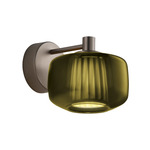 Plisse Wall Sconce - Matte Steel / Old Green / Ivory Plisse