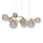 Puppet Ring Chandelier - Matte Gold / Smoky