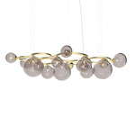 Puppet Ring Chandelier - Matte Gold / Smoky