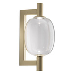 Riflesso Wall Sconce - Matte Gold / Crystal