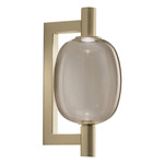Riflesso Wall Sconce - Matte Gold / Smoky