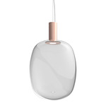 Riflesso Pendant - Matte Copper / Crystal