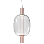 Riflesso 2 Two Light Pendant - Matte Copper / Crystal