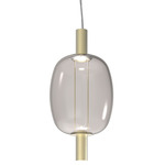 Riflesso 2 Two Light Pendant - Matte Gold / Smoky