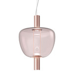 Riflesso 3 Two Light Pendant - Matte Copper / Amethyst