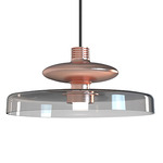 Tread Wide Pendant - Matte Copper / Smoky
