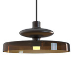 Tread Wide Pendant - Matte Bronze / Burned Earth