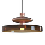 Tread Wide Pendant - Matte Copper / Burned Earth