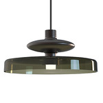Tread Wide Pendant - Matte Bronze / Old Green